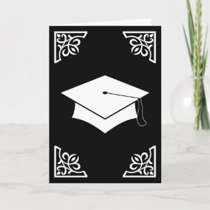 Tarjeta De Agradecimiento límite de graduación sofisticado