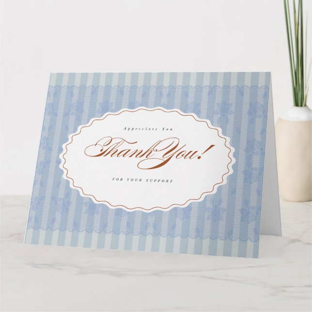Tarjeta de agradecimiento linda (Anverso)