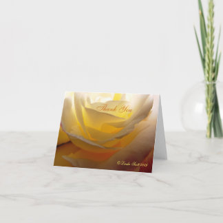 Tarjeta De Agradecimiento LindasDD encendido parte posterior subió, gracias