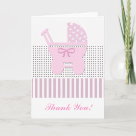 Tarjeta De Agradecimiento Lindo agradezca su diseño de la niña