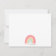 Lindo Animal Arcoíris Feliz Gracias