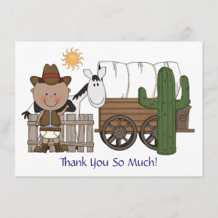 Tarjeta De Agradecimiento Lindo Caballo Potro Niño Bebé Personalizado Agrade
