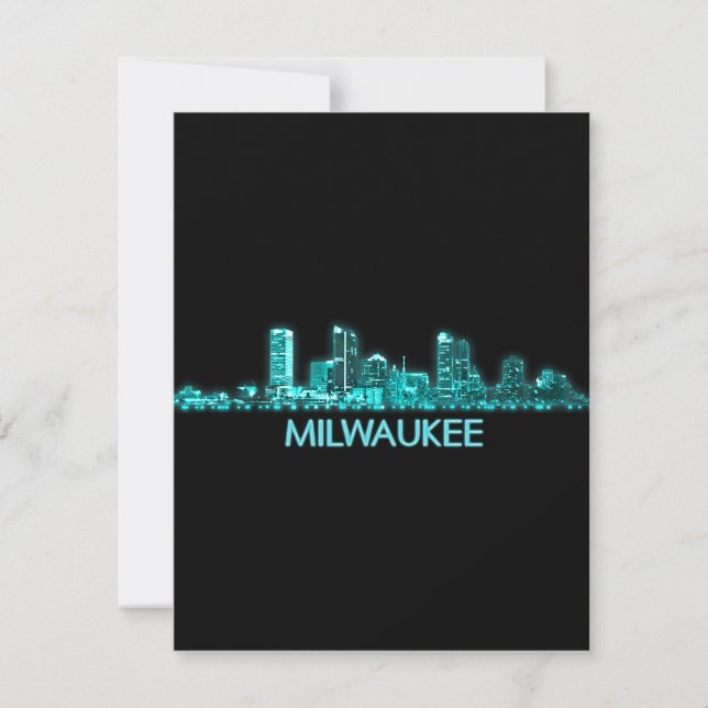 Tarjeta De Agradecimiento Línea aérea de Milwaukee (Anverso)
