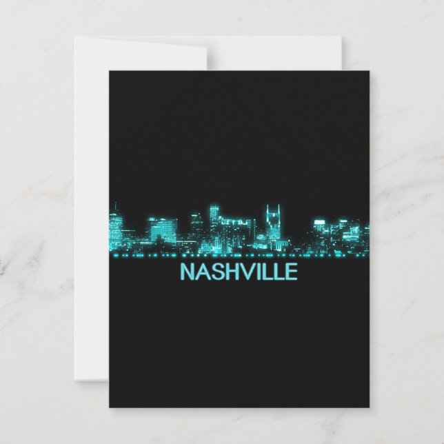 Tarjeta De Agradecimiento Línea aérea de Nashville (Anverso)