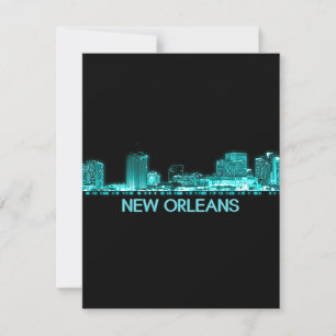 Tarjeta De Agradecimiento Línea aérea de Nueva Orleans