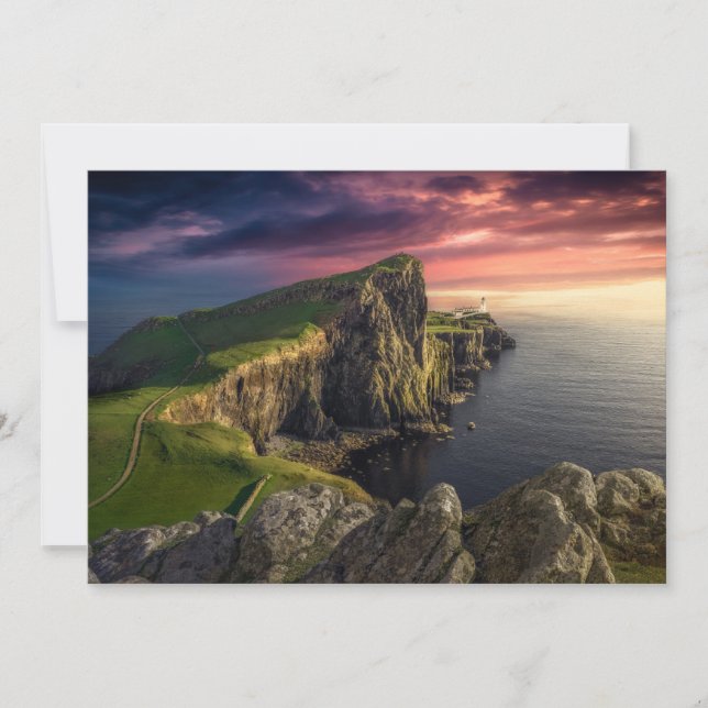 Tarjeta De Agradecimiento Línea costera | Isla de Skye, Escocia (Anverso)