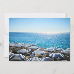 Tarjeta De Agradecimiento Línea costera   Riviera francesa, Niza Francia