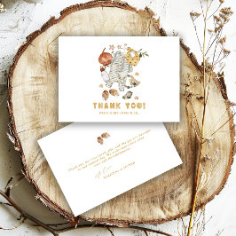 Tarjeta De Agradecimiento Línea de ropa de niño de la ducha del Recién nacid