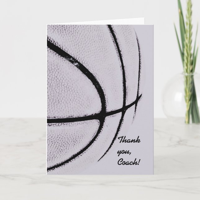 Tarjeta De Agradecimiento líneas de baloncesto - y moda urbana de textura (Anverso)
