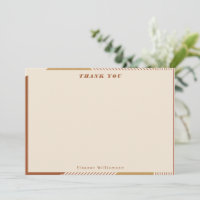 Líneas geométricas modernas Terracotta Personaliza