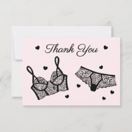 Tarjeta De Agradecimiento Lingerie Fiesta Bridal Shower Foto Gracias