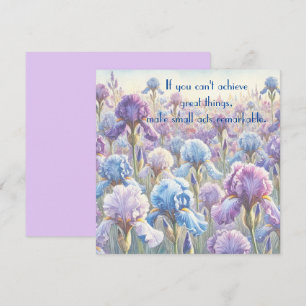 Tarjeta De Agradecimiento Lirio barbudo y cita	