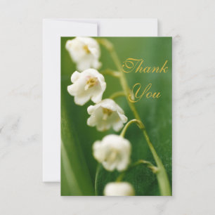 Tarjeta De Agradecimiento Lirio blanco del valle (Convallaria majalis) 