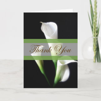 Tarjeta De Agradecimiento Lirio de Calla 3 Gracias