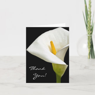 Tarjeta De Agradecimiento Lirio elegante de 3 Cala - gracias cardar