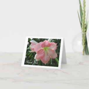 Tarjeta De Agradecimiento Lirio rosa bonito