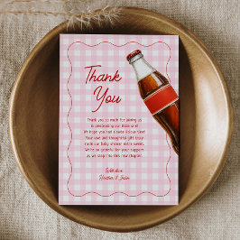 Tarjeta De Agradecimiento Listo Para Pop Soda Baby Shower