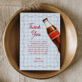 Tarjeta De Agradecimiento Listo Para Pop Soda Pop Boy Baby Shower