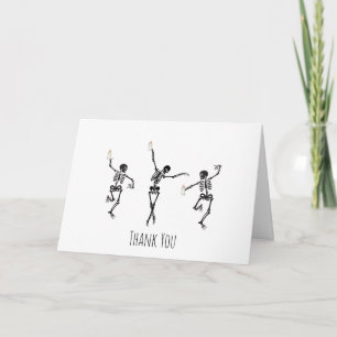Tarjeta de agradecimiento Little Boo Dancing Skele