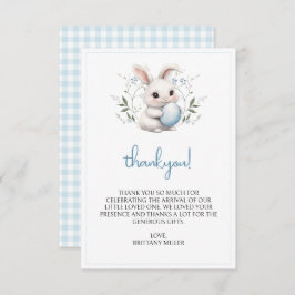 Tarjeta De Agradecimiento Little Bunny Easter Baby Shower