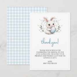 Tarjeta De Agradecimiento Little Bunny Easter Baby Shower