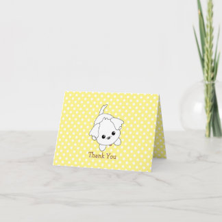Tarjeta De Agradecimiento Little Dog Gracias