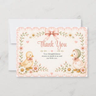 Tarjeta de agradecimiento Little Duckling Dreams