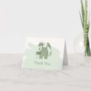 Tarjeta De Agradecimiento Little Explorer Adventure Baby Shower