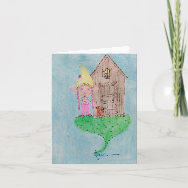 Tarjeta De Agradecimiento Little Fae (Anverso)