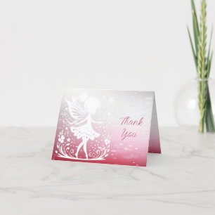 Tarjeta De Agradecimiento Little Fairy Floral Gracias Card
