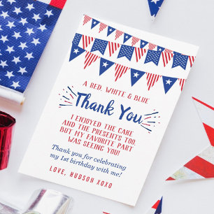 Tarjeta De Agradecimiento Little Firecracker 4 Del 1 De Julio