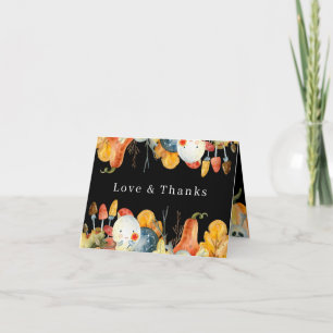 Tarjeta De Agradecimiento Little Ghost Halloween Baby Shower Gracias