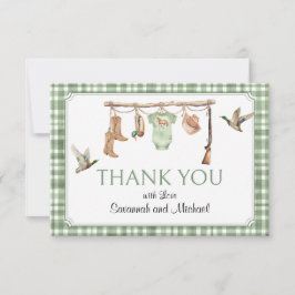 Tarjeta De Agradecimiento Little Hunter Baby Shower