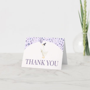 Tarjeta De Agradecimiento Little Silly Goose Baby Shower