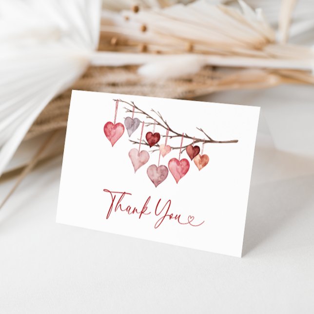 Tarjeta De Agradecimiento Little Slove Valentines Baby Shower (Subido por el creador)