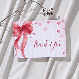 Tarjeta De Agradecimiento Little Sweetheart Valentines Baby Shower 