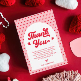 Tarjeta De Agradecimiento Little Sweetheart Valentines Baby Shower