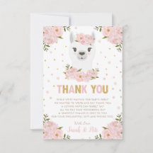 Llama Baby Shower Rubor Pink Floral
