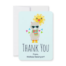 Llama Guay y Sol sonriente Kawaii