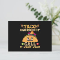 Llamada de emergencia de taco divertida Cinco de M