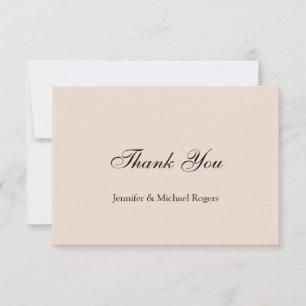 Tarjeta De Agradecimiento Llanura profesional minimalista