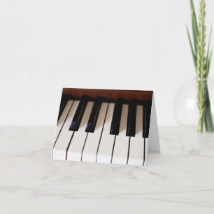 Tarjeta De Agradecimiento Llaves del piano