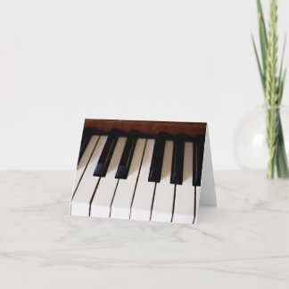 Tarjeta De Agradecimiento Llaves del piano