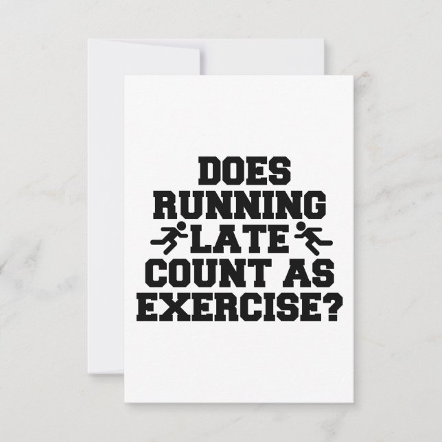 Tarjeta De Agradecimiento Llegando Tarde (Anverso)