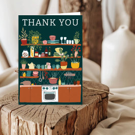 Tarjeta De Agradecimiento LLENA LA COCINA Fiesta de Regalos para Novia PERSO