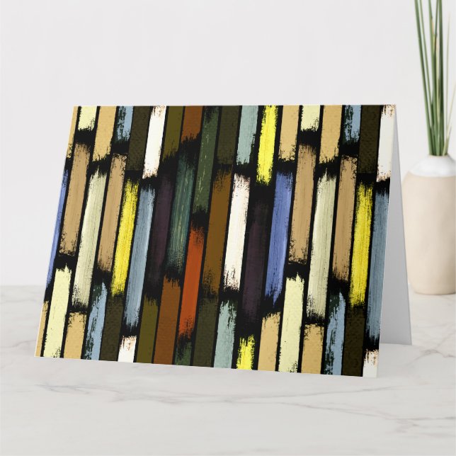 Tarjeta De Agradecimiento Lluvia de colores 4 (Anverso)