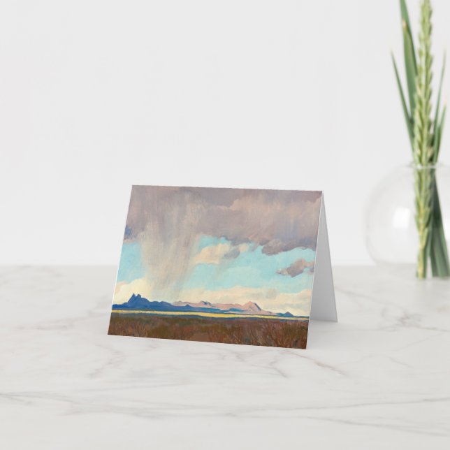 Tarjeta De Agradecimiento Lluvia por el Golfo de Maynard Dixon (Anverso)