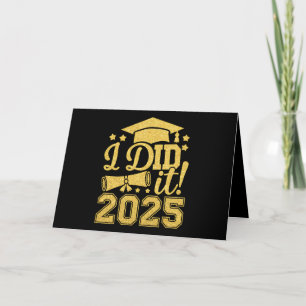 Tarjeta De Agradecimiento Lo Hice En 2025 Graduación Graduada De 2025