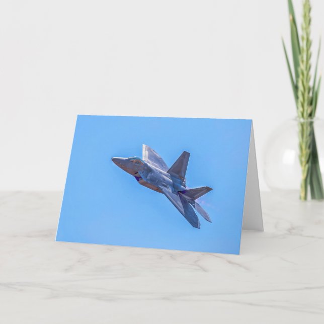 Tarjeta De Agradecimiento Lockheed Martin F-22A Raptor (Anverso)