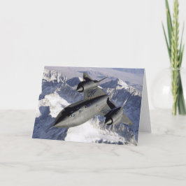 Tarjeta De Agradecimiento Lockheed SR-71B Blackbird